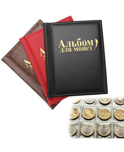 MyXL ASLT Coin Album Boeken In Russische 10 Pagina 250 Pokets Eenheden Coin Collection Munthouders Multi-color Album Voor munten