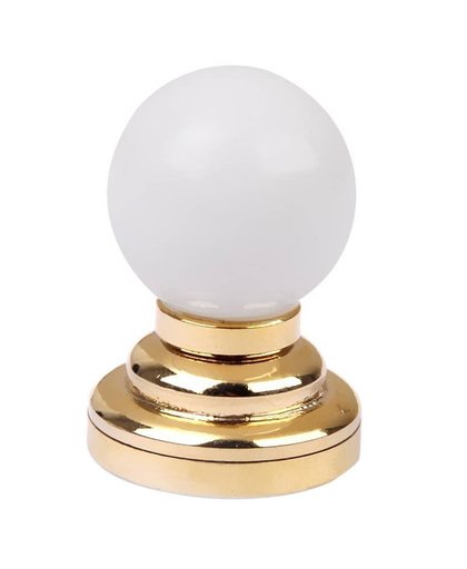 MyXL KOOP 1:12 Poppen Huis Miniatuur Globe Wit Plafond LED Licht Verlichting Lamp met Batterij