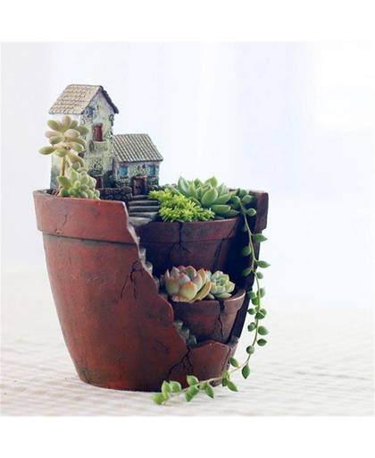 MyXL Fancy Hars Succulente Planter Bloem Bonsai Pot Tuin Kruid Trog Doos Mand Exquisite Bloempotten Plant