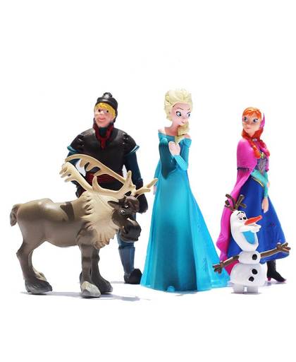 MyXL Bevroren 5 stks/partij Disney Elsa Prinses Anne Olaf Meisje pop speelgoed VoorkeurSet Droom Closet Olaf Christopher Rendier Kinderen