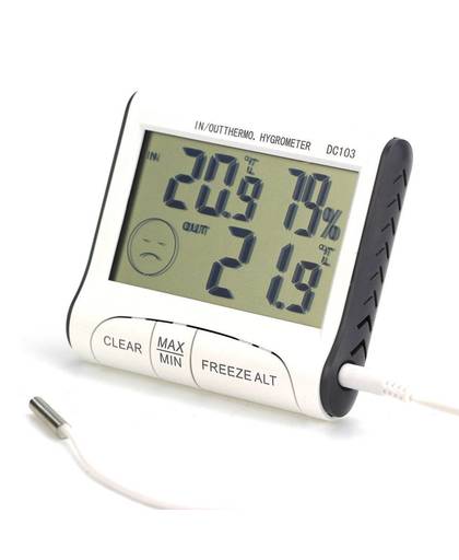 MyXL Weerstation Huishoudelijke Indoor en Outdoor Gebruik Temperatuur-vochtigheidsmeter Temperatuur Display Thermometer Hygrometer DC103