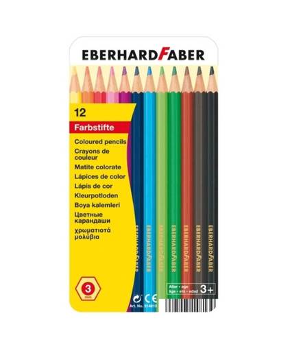 eberhard faber 12 Kleurpotloden Eberhard Faber in bliketui