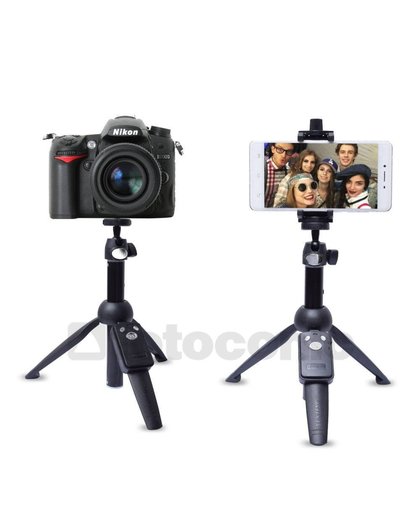 MyXL Fotoconic YT-9928 Handheld Uitschuifbare Statief Monopod Camera Telefoon Selfie Stick met Bluetooth Afstandsbediening Sluiter voor iPhone Gopro