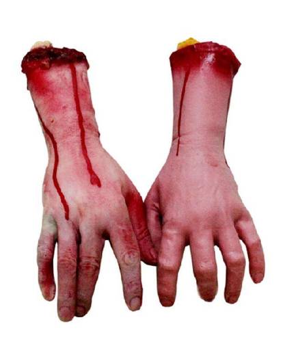 MyXL 1 st Scary Gebroken Hand Bloed Horror Halloween Decoratie Afgehakte Bloody Simuleren Hand Nieuwigheid Dode Gebroken Hand Gadgets GYH