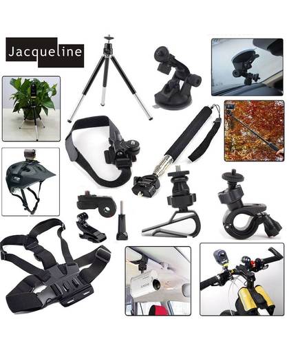 MyXL Jacqueline voor Kit Accessoires Mount Set voor Sony Action Cam HDR AS300 AS50 AS20 AS200V AS30V AS100V AZ1 mini FDR-X1000V/W 4 k