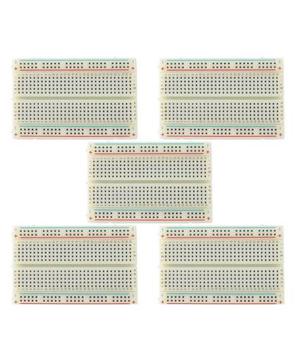 MyXL 5 stks 400 Punten Solderless Plug-in Breadboard Point Solderless PCB Brood Board Test Ontwikkelen DIY   ROSENICE