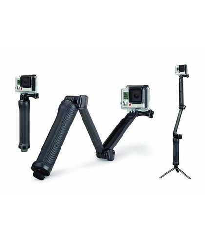 MyXL Voor XiaoYi Camera Monopod 3-Way multifunctionele Folding Arm Hendel Statief mount voor gopro hero 3 4 sj4000 sjcam gaan pro accessoires