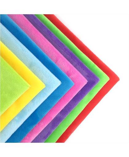 MyXL Zyfmptex 8 stks 45x50 cm overschrijden zachte polyester pluche stof diy speelgoed deken kleding in materiaal patchwork doek warme stof