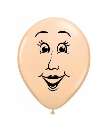 Ballon vrouwen gezicht 40 cm