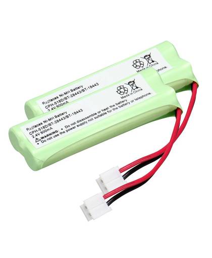 MyXL 2 pack home telefoon batterij walkie talkie batterij 2.4 V 500 mAh Telefoon Thuis Batterij voor CPH-518D/BT-28443/BT-18443