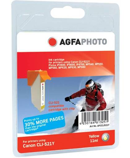 agfaphoto Origineel Agfa Photo inktpatroon geel APCCLI521YD Agfa Photo