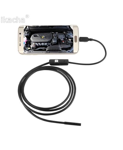 MyXL 5.5mm Lens USB Endoscoop 3.5 M 6 LED IP67 Waterdichte Camera Endoscoop 1 M, Mini Camera Spiegel AlsAndroid OTG Telefoon Endoscopio