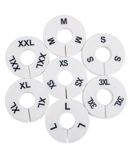 MyXL 35 Kleding Rack Ronde Size Verdelers-5 van Elke Maat Divider-Korting Sizing