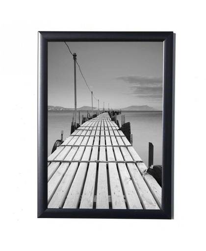 MyXL Zwarte Simulatie Hout Tafel Fotolijst A4 Frames Compleet Frame met Glas Hardboard Terug