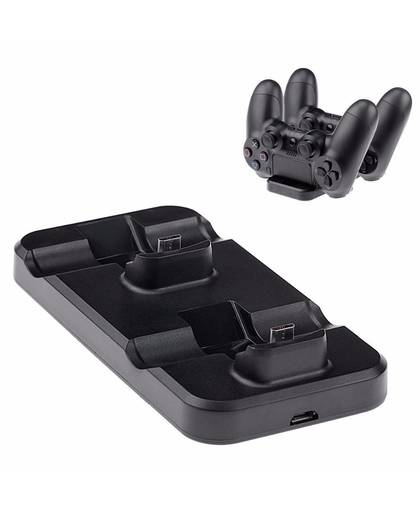 MyXL Voor playstation ps4 controller dock station charger dual usb fast charging stand voor ps4 pro controller charger station ps4 slanke   SQDeal