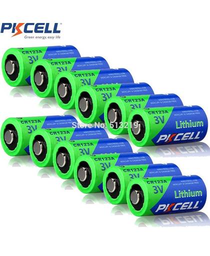 MyXL 12 Stukken CR123A PKCELL 3 V CR123 123A CR17345 KL23a VL123A DL123A 5018LC EL123AP SF123 Ion niet-oplaadbare Lithium batterij