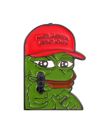 MyXL Deplorables 4 Chan Donald Trump President Pepe Sad Kikker Kek Revers Pin Badge