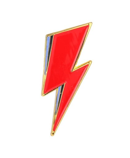 MyXL Bowie geïnspireerd Revers Pin Aladdin Sane David Bowie Lightning Bolt Badge