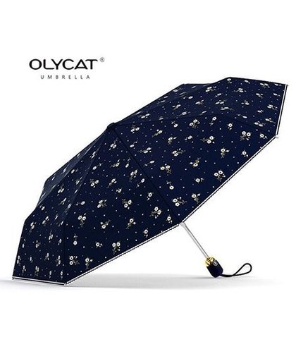 MyXL Vrouwen Paraplu Automatische Zonnebrandcrème Anti UV BloemenParaplu Regen Vrouwen Olycat Parasol Vrouwelijke Opvouwbare Paraplu Winddicht