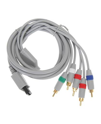 MyXL 1.8 m 1080 P Component Game Kabel voor Wii HDTV Audio Video AV 5 RCA Game Adapter Audio Video Kabel voor Nintendo Wii Grijs   ALLOYSEED