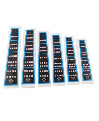 MyXL Kwaliteit 6 Stks Viool Praktijk Toets Sticker Fret Vinger Marker Grafiek