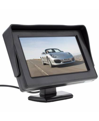 MyXL 4.3 Inch HD 480x234 Resolutie 2-Channel Video-ingang TFT-LCD Auto Achteruitrijcamera Monitor + Waterdichte Auto Achteruitrijcamera Camera