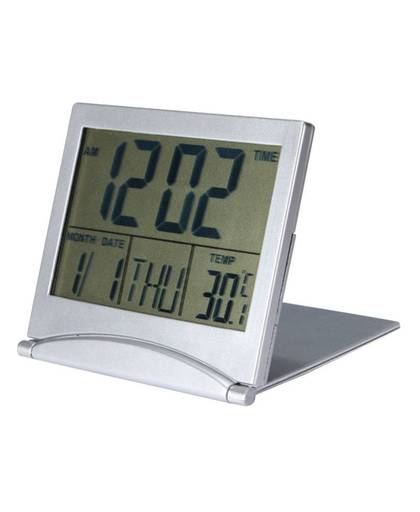 MyXL Opvouwbaar Ontwerp Grote Lcd-scherm Desktop Tafel Elektronische Digitale Snooze Wekker Thermometer Kalender Timer