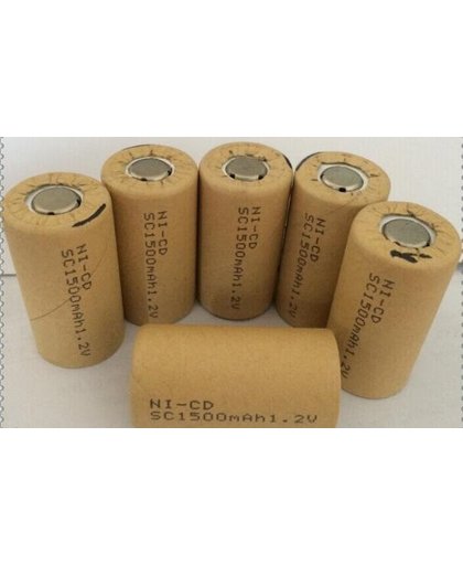 MyXL Batterij NI-CD SC1500mAh 1.2 V 1500 mah SC 1500 mAh 1.2 V oplaadbare batterijen 5 stks/partij