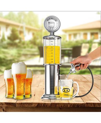 MyXL Mini Bier Dispenser Machine Drinkgerei Dubbele Pistool Pomp met Transparante Laag Ontwerp Tankstation Bar voor Drinken Wijn   CABINA HOME