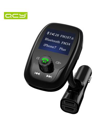 MyXL QCY C2 dual USB autolader 5 V 3A quick charge telefoon adapter ondersteuning auto mp3-speler Bluetooth connect AUX tf-kaart FM radio paly