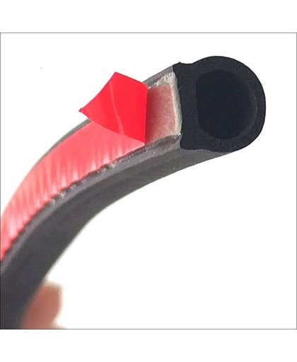 MyXL 6 Meter/pcs kleine D 9*10mm auto geluidsisolatie afdichting rubber strip anti Noise Rubber 3 m Sticky Tape auto deurafdichting