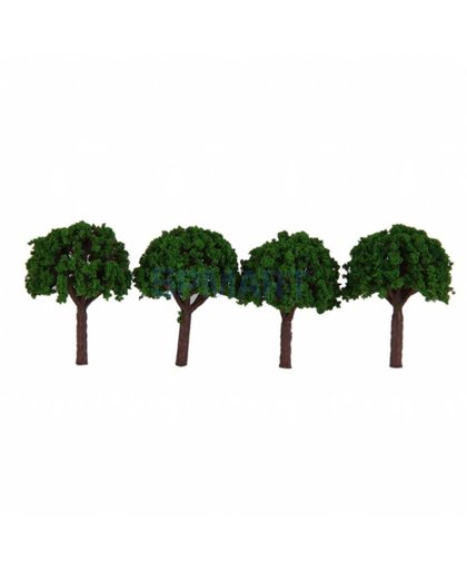 MyXL SPMART 50 stks 3 cm kwaliteit Landschap Landschap Trein Model Bomen-groene kleur Schaal 1/500