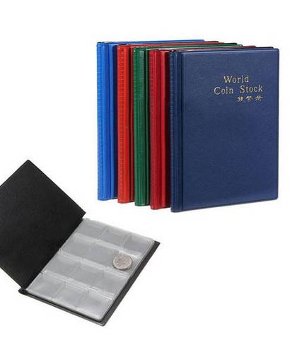MyXL 120 Coin Houder Verzamelen Money Penny Pockets Collectie Opslag Album Boek Verzamelen Coin Album Kleuren Willekeurige