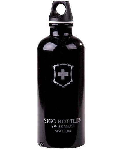 SIGG - Drinkfles - Swiss Emblem - 0,6 - Zwart