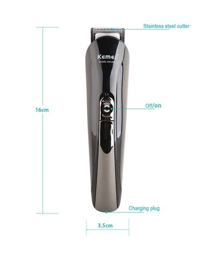 MyXL 100-240 V kemei 6 in 1 hair trimmer titanium tondeuse scheerapparaat baardtrimmer mannen styling tools scheren machine snijden