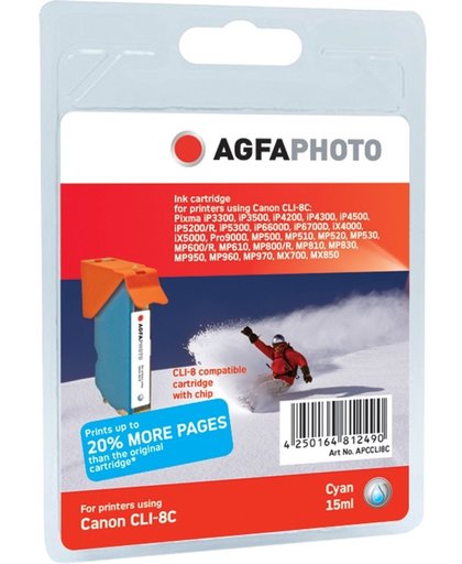 agfaphoto Origineel Agfa Photo inktpatroon cyaan APCCLI8CD Agfa Photo