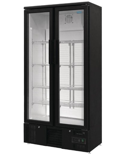 polar Koelkast met klap deur Zwart - 490 Liter - 92x51x(h)188cm