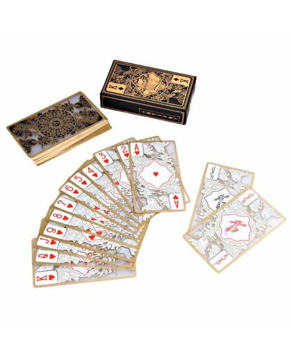 MyXL Waterdichte Transparante Pvc Poker Gouden Rand Speelkaarten Dragon Card NoveltyCollectie Board GameDuurzaam