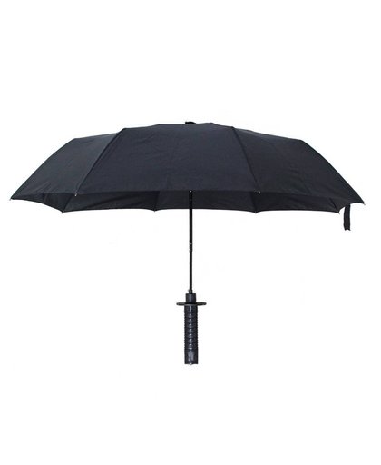 MyXL Cool Samurai zwaarden paraplu opvouwbare paraplu zwaardHalf zelfopenend paraplu Wind uv-bescherming Deadpool Paraplu