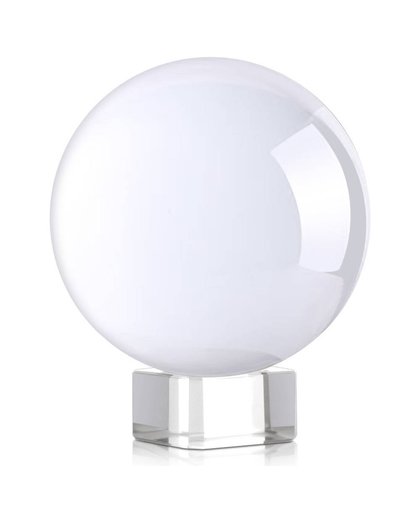 MyXL Neewer 80mm/3 inch Clear Crystal Ball Globe met Gratis Crystal Stand voor Feng Shui/Waarzeggerij of bruiloft/Home/Office Decoratie