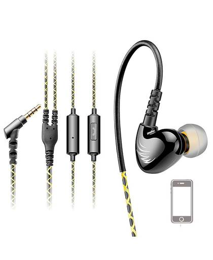 MyXL Sport Oortelefoon Running Hoofdtelefoon In Oor Mobiele Bedrade Headset met Microfoon OrigineleElektronica MP3 oorhaak Cosonic W1