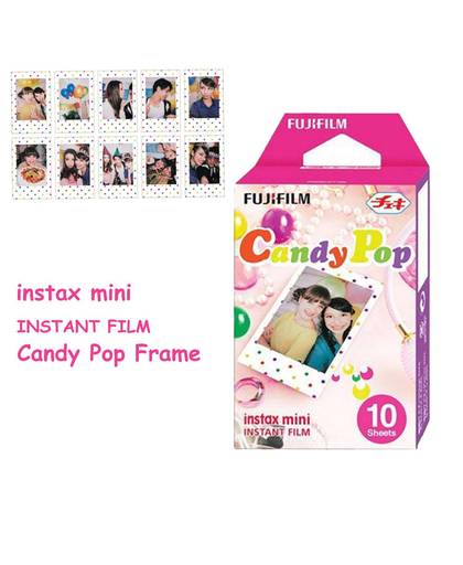 MyXL Echt Fujifilm Instax Mini 8 Film Candy Pop 10 Vellen Voor Fujifilm Fuji Instax Mini 8 70 25 50 s 90 Camera Delen SP-1 SP-2