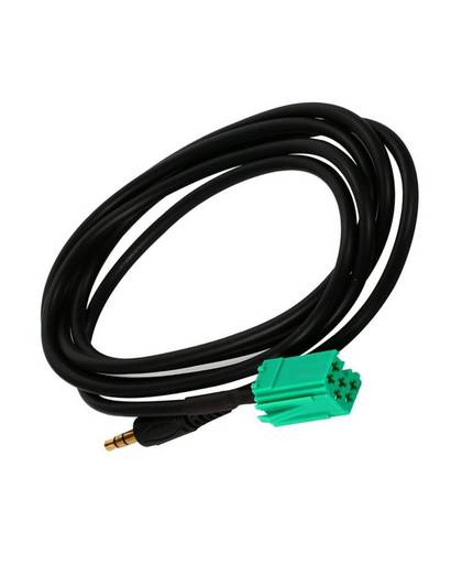 MyXL AUX Adapter Kabel Voor Renault Carminat Update Lijst CD Autoradio &#39;S Mini Iso Groen Voor iPod Mp3