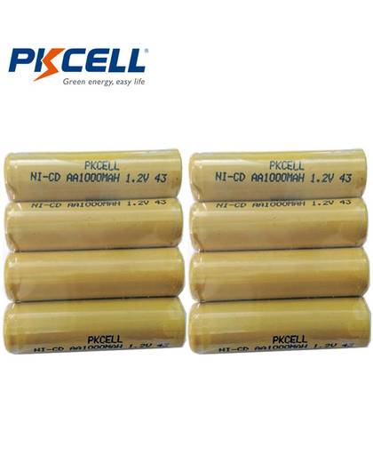 MyXL 8 Stks/PKCELL Ni-CD 1.2 V AA Batterij 1000 mAh Oplaadbare Batterijen 1.2 Volt 2A Batterijen