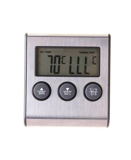 MyXL Overhaast Digitale Thermometer voor Oven Digitale Lcd-scherm Probe Voedsel Thermometer Timer Koken Keuken BBQ Vlees