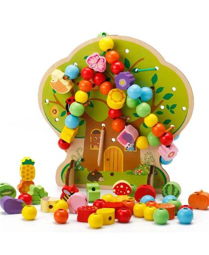 MyXL Simingyou Puzzel Montessori Educatief Houten Speelgoed Tree Kraal Houten Speelgoed Voor Kinderen DropDX52