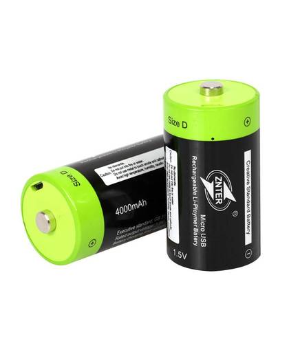 MyXL ZNTER D size 4000 mAh Lithium Batterij Bateria Pilha Recarregavel 1.5 v 2A 4000 mAh Oplaadbare Batterij Multifunctionele Li-polymeer