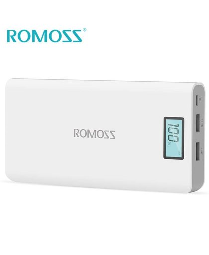 MyXL Originele ROMOSS 20000 mAh Power Bank Sense 6 Plus Externe Batterij Powerbank Backup Power Dual USB voor Samsung & iPhone