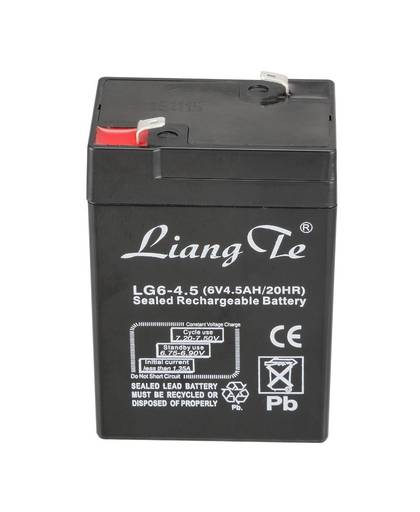MyXL LiangTe Opslag Batterijen 6 V 4Ah loodaccu oplaadbare batterij Voornamelijk voor de LED zaklamp bureaulamp verlichting batterij