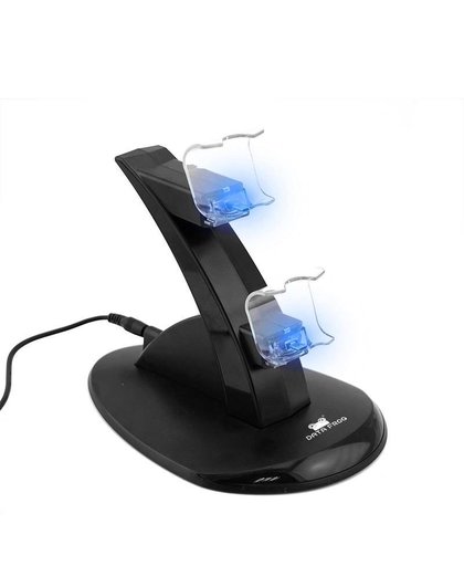 MyXL Voor Sony PS4 Charger Station Stand met Lading Kabel voor Playstation 4 PS4 Dual Charge Dock voor PS4 Controller Opladen Base LED   DATA FROG